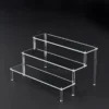 Expositor acrílico escalonado (1 a 5 niveles) — Estante transparente para exhibir muñecas, figuras de arcilla, postres y perfumes — Vitrina organizadora W-10