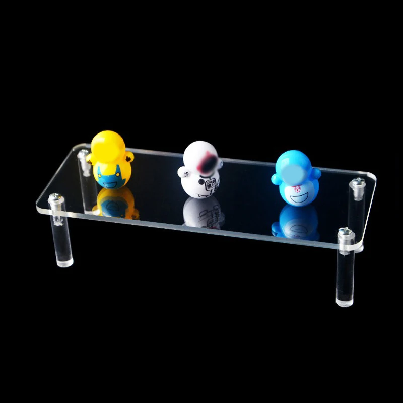 Expositor acrílico escalonado (1 a 5 niveles) — Estante transparente para exhibir muñecas, figuras de arcilla, postres y perfumes — Vitrina organizadora W-10 - Imagen 5
