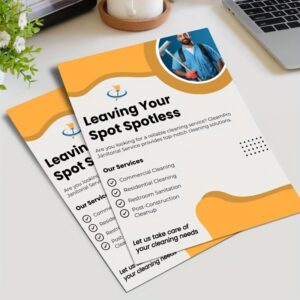 Flyers y pósteres impresos a todo color en papel
